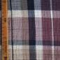Preview: Musselin Double Gauze Karomuster violett beige
